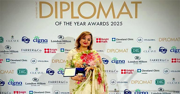 লন্ডনে সেরা কূটনীতিক হলেন বাংলাদেশি সোনিয়া মুন্নি