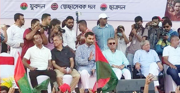 বিএনপির তারুণ্যের সমাবেশে যোগ দিলেন তামিম ইকবাল