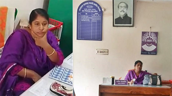 বিদ্যালয়ে বঙ্গবন্ধুর ছবি টানানো সেই প্রধান শিক্ষিকাকে বরখাস্ত