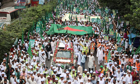 পবিত্র ঈদে মিলাদুন্নবী (সা.) উপলক্ষে রাজধানীতে জশনে জুলুস
