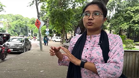 ডাকসুতে বিপুল ভোটে জিতলেন সেই তন্বি