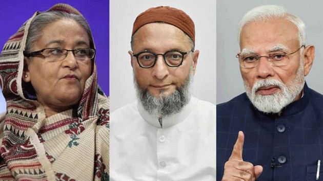 হাসিনাকে মোদির ‘বাংলাদেশি বোন’ বলে কটাক্ষ ওয়াইসির