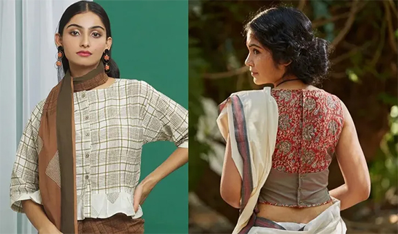 দশমীর সাজে সাবেকিয়ানার সঙ্গে একটু টুইস্ট