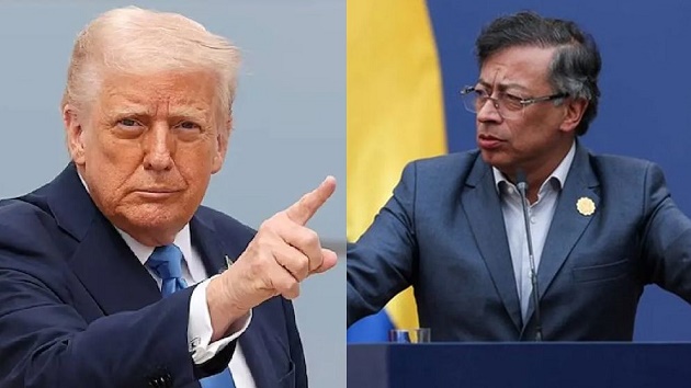 কলম্বিয়ার প্রেসিডেন্ট পেত্রোকে ডোনাল্ড ট্রাম্পের হুমকি