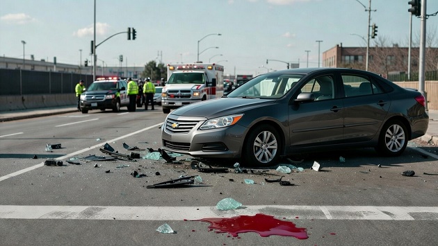 ব্রুকলিনে পথচারীর দেহ টেনে নিয়ে গেল চলন্ত গাড়ি