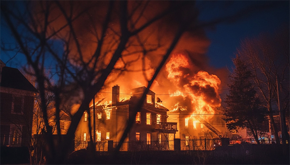 নিউ ইয়র্ক সিটির কুইন্সের বাড়িতে ভয়াবহ অগ্নিকাণ্ড