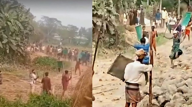 হবিগঞ্জে গরুর ঘাস খাওয়াকে কেন্দ্র করে দুই পক্ষের সংঘর্ষ, আহত ৩০