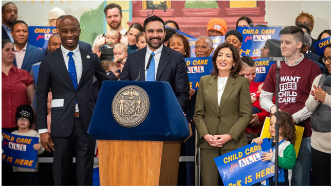 নিউইয়র্কে চালু হচ্ছে শিশুদের ফ্রি চাইল্ড কেয়ার