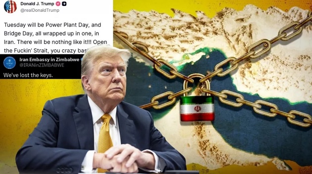 হরমুজ খোলার হুমকি ট্রাম্পের, ইরান বললো ‘চাবি হারিয়ে গেছে’!