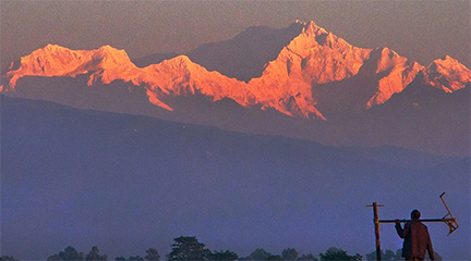 বাংলাদেশের পঞ্চগড় থেকে কাঞ্চনজঙ্ঘা দর্শন